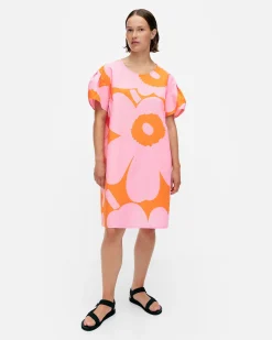 Avomeri Unikko Puuvillapopliinimekko
