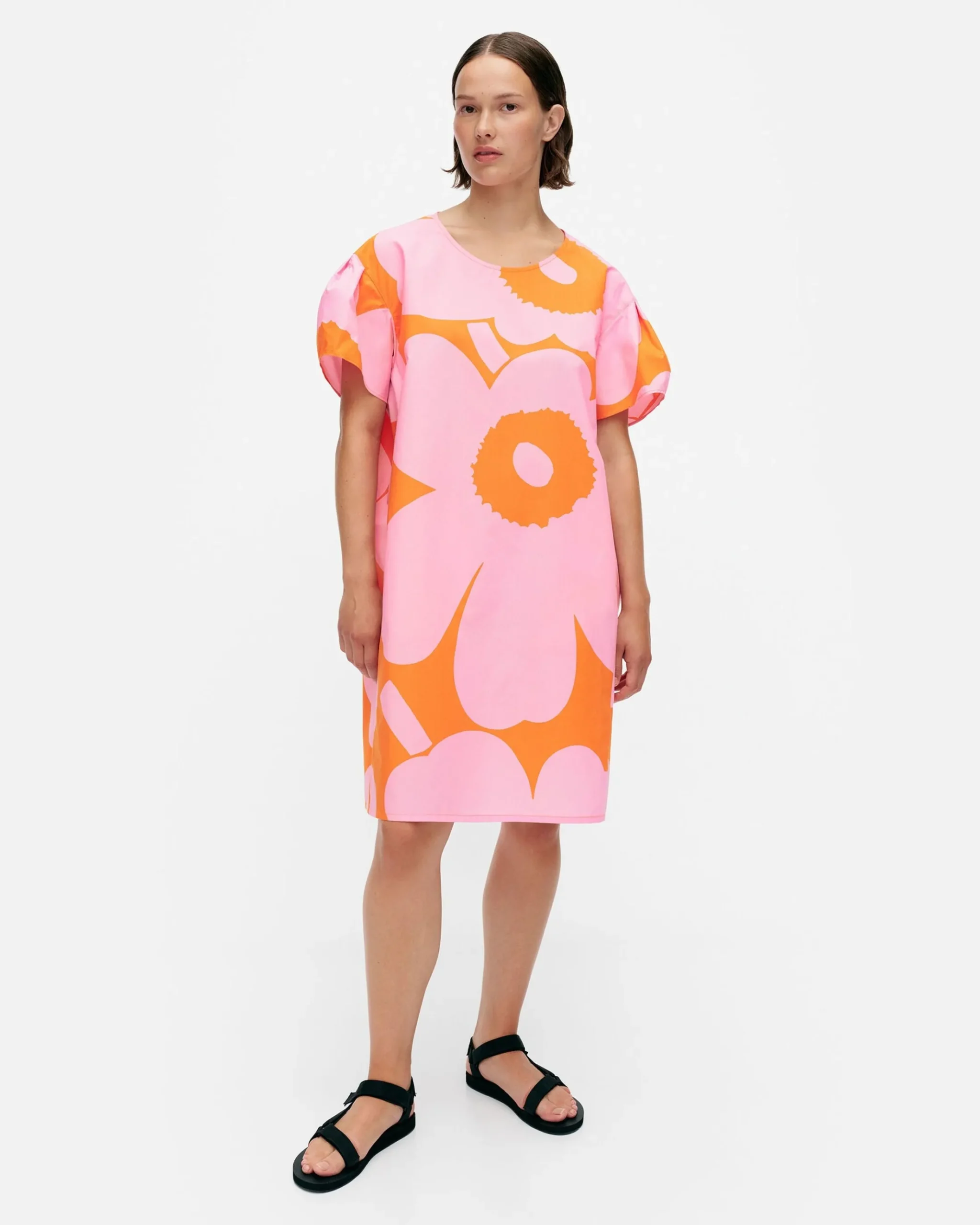 Avomeri Unikko Puuvillapopliinimekko
