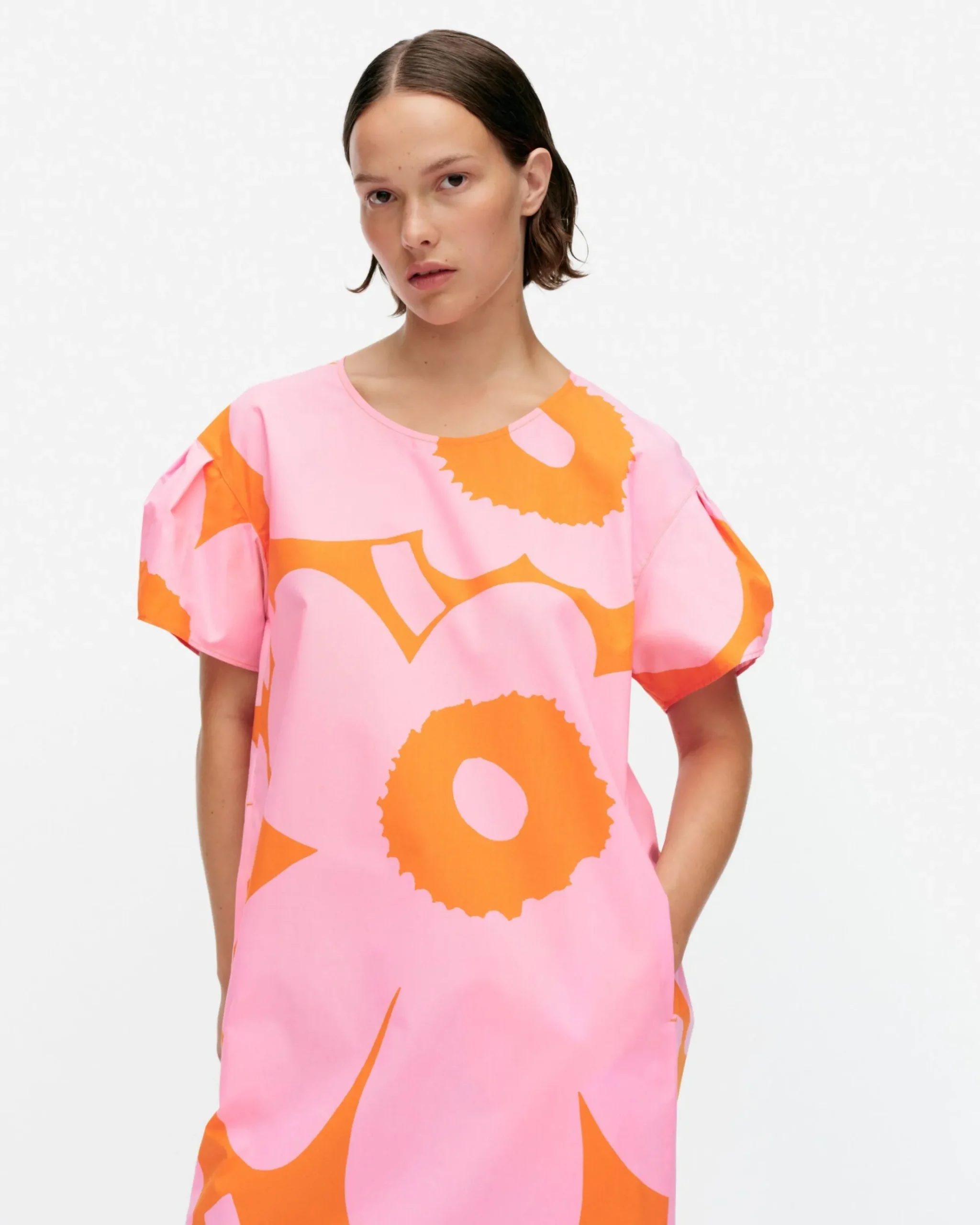 Avomeri Unikko Puuvillapopliinimekko
